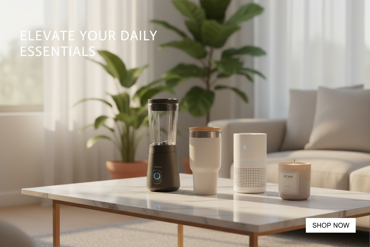 Bright Living Room Lifestyle Banner